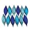 125ct. Peacock Blue Shatterproof 4-Finish Christmas Ornaments